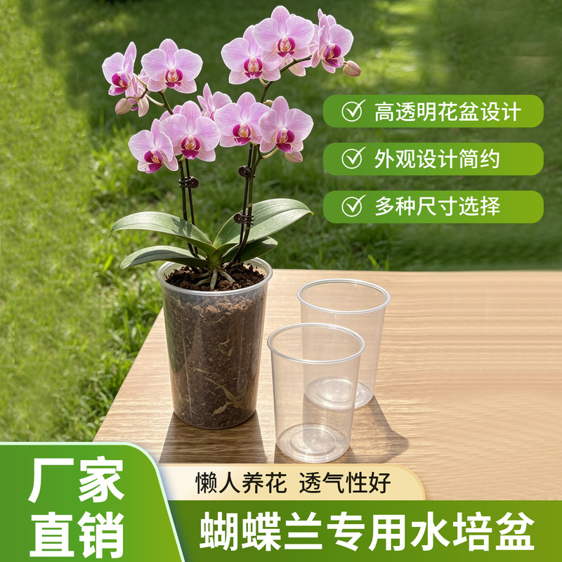Special Root-Controlling Hydroponic Pot Set for Phalaenopsis Orchids, Easy-Care Monstera Plant, Semi-Hydroponic Flower Pot for Root Observation, Wet and Humid Cultivation Cup