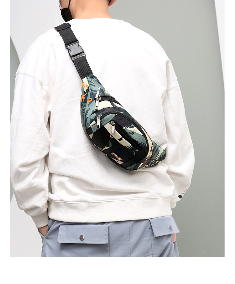 New men's and women's sports running crossbody waist bags, couple chest bags, men's cash register large-capacity mobile phone coin purses wholesale undefined