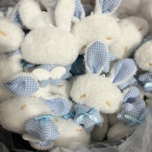 新款天使小兔子公仔挂件少女背包钥匙扣毛绒玩偶挂件情侣小挂饰