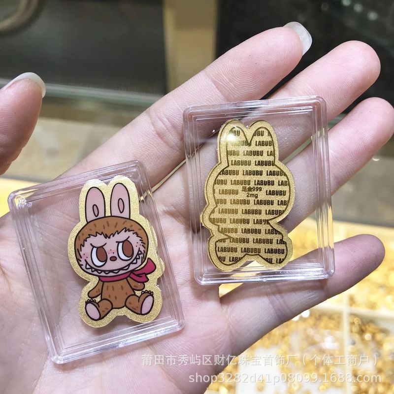 卡贴纸库洛米小新皮卡丘哆啦A梦泡泡玛特财库手机贴潮流金饰|undefined