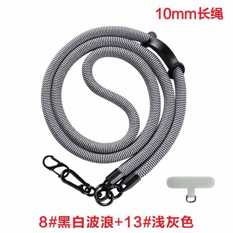 携帯電話のストラップの斜め掛けの10mmの首掛けの太い編みの携帯電話のストラップの多機能の斜め掛けのストラップのポリエステルの携帯電話のストラップ|undefined