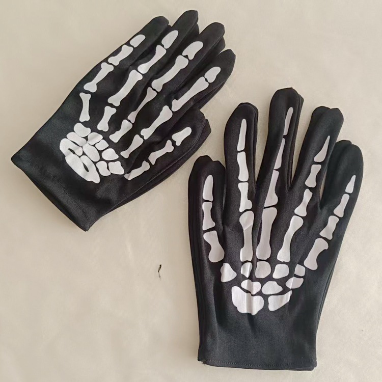 Inventario guantes esqueleto de Halloween guantes esqueleto de niños guantes esqueleto de fantasmas día de padres e hijos accesorios de vestir guantes esqueleto