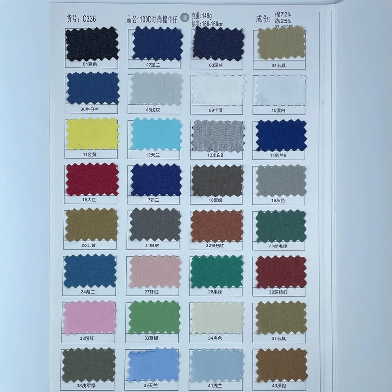 100D Fashionable Cotton Denim 32 Count Polyester Cotton Stretch Denim Colorful Denim Summer Children's Jeans Fabric 100D Fashionable Cotton Denim 32 Count Polyester Cotton Stretch Denim Colorful Denim Summer Children's Jeans Fabric