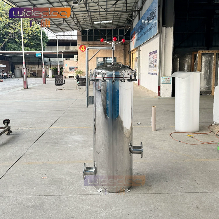 Guangqi 304 нержавеющая сталь большой расход фильтр безопасности промышленный вертикальный сердечник прецизионный фильтр безопасности производитель