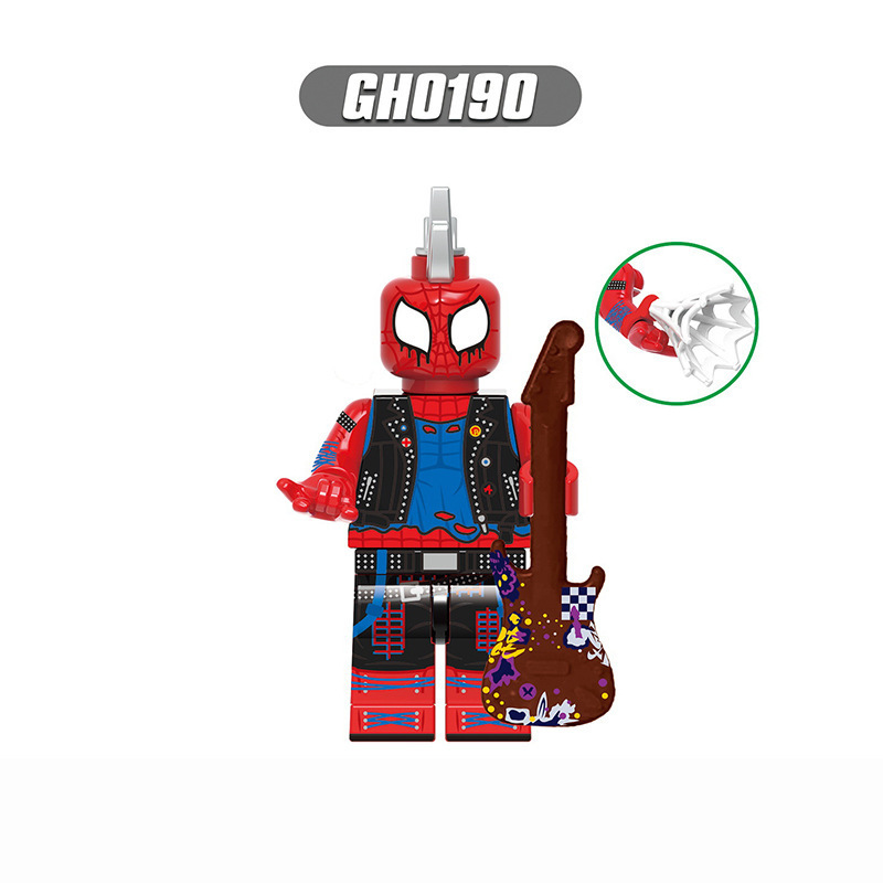国境を越えた卸売ホットセール互換性のあるレゴスパイダーマンミニフィギュアシリーズ子供の教育用組み立て式小さな粒子ビルディングブロックおもちゃ|undefined
