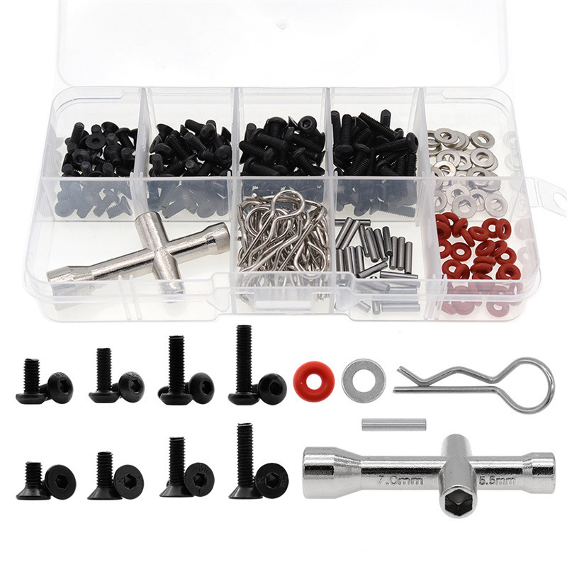HSP Infinite 1/10 D3 D4 XIS Remote Control Car Parts 271PCS Full Car Screw Tool Box