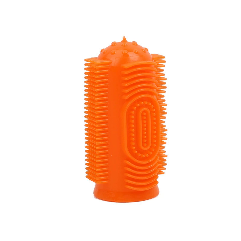 Cepillo de dientes de dedo de venta en caliente transfronteriza cepillo de dientes de dedo de 360 grados cepillo de dientes de perros y gatos limpio cepillo de dientes de limpieza oral