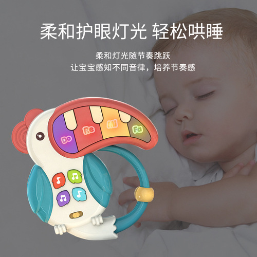 New internet celebrity cross-border electronic keyboard baby early education multifunctional fun enlightenment interactive luminous sound toy