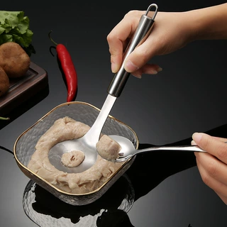 不锈钢肉丸勺压挤丸子制作鱼丸神器模具勺子厨房家用工具手工丸子