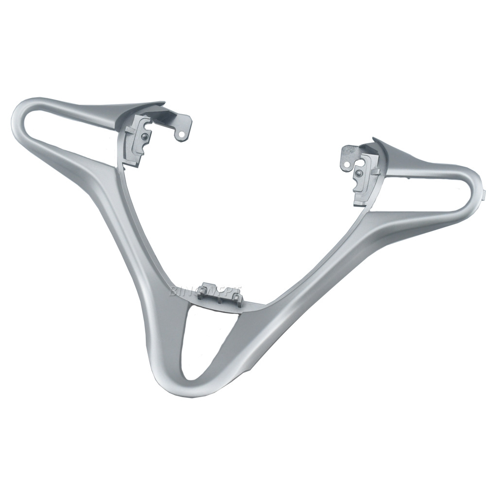Suitable for 09-14 second-generation Fit Fengfan steering wheel decorative frame bright strip panel silver accessories modification