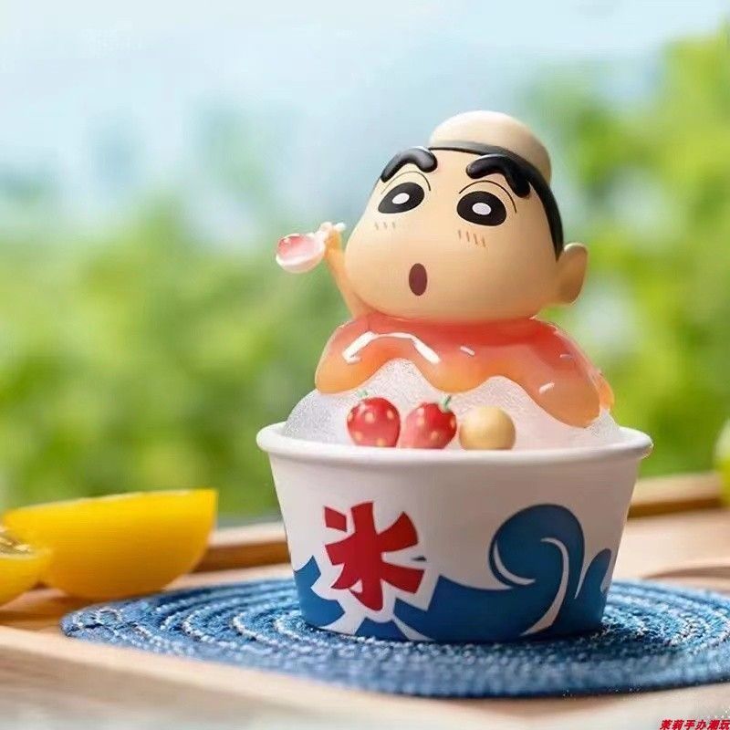 クレヨンしんちゃん デザートタイム ブラインドボックス トレンディなおもちゃ人形 デスクトップ装飾品|undefined