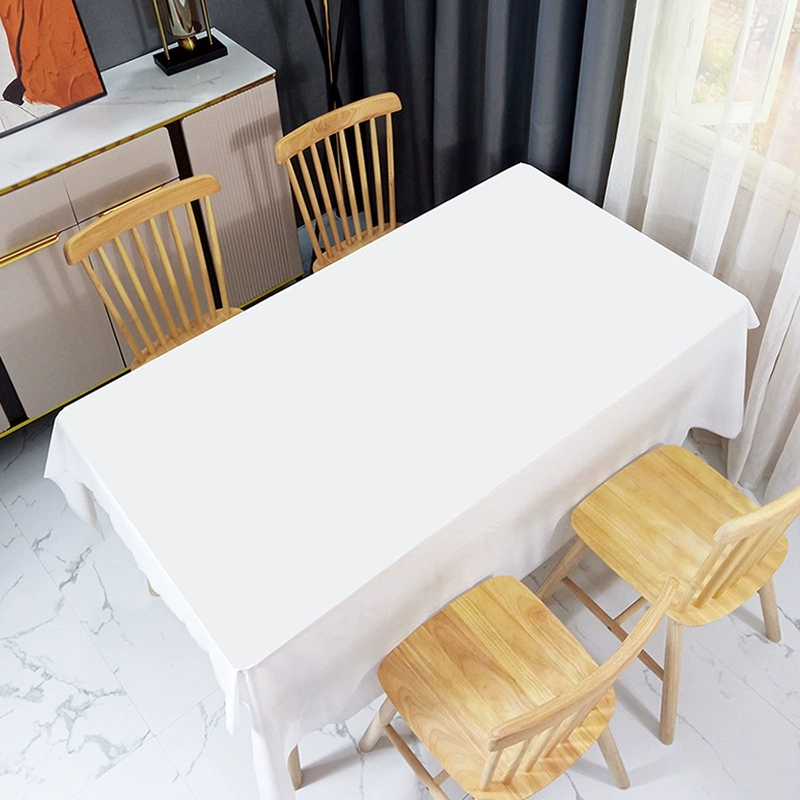 Легкая роскошная одноразовая скатерть прямоугольная коммерческая белая круглая гостиничная большая круглая скатерть 2m B&