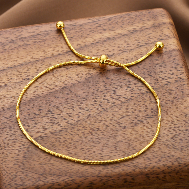 Joyas transfronterizas europeas y americanas Pulsera de acero de titanio de todo fósforo Versión coreana del temperamento bohemio Pulsera de acero de titanio que no se desvanece Joyería femenina