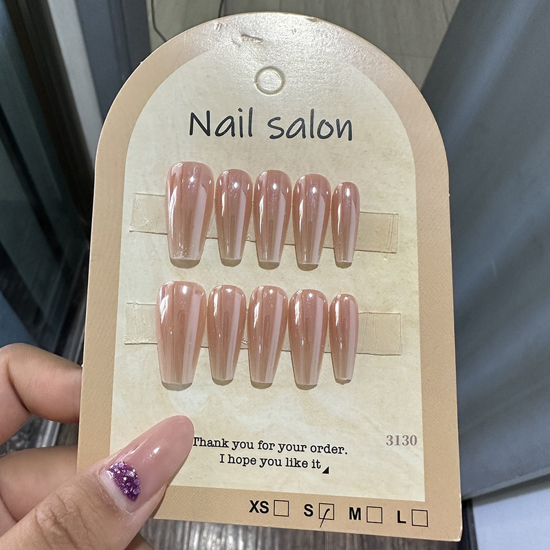 Wearable Nails Cat Eye Wearable Nail Patches Pure Handmade Semi-Handmade Manicure Fake Nails Gilt 3130 Style