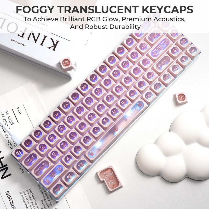 XVX ホワイトキャッツアイマックスキーキャップ磁気軸メカニカルキーボードカスタマイズされたカスタム diy トレンド周辺機器に適しています|undefined
