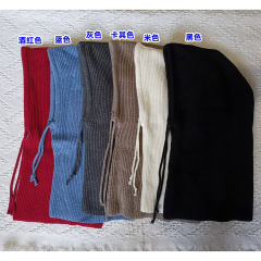 韓日バラクラクの帽子の女性の冬の保温の耳の帽子は首を囲む一体のカップルのニットの耳の雷の前線の帽子をかぶせます。