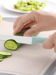 ♔ Fruit Knife Stainless Steel with Protective Cover Melon and Fruit Peeler Knife Peeling Dormitory Portable Home Kitchen Fruit Cutting