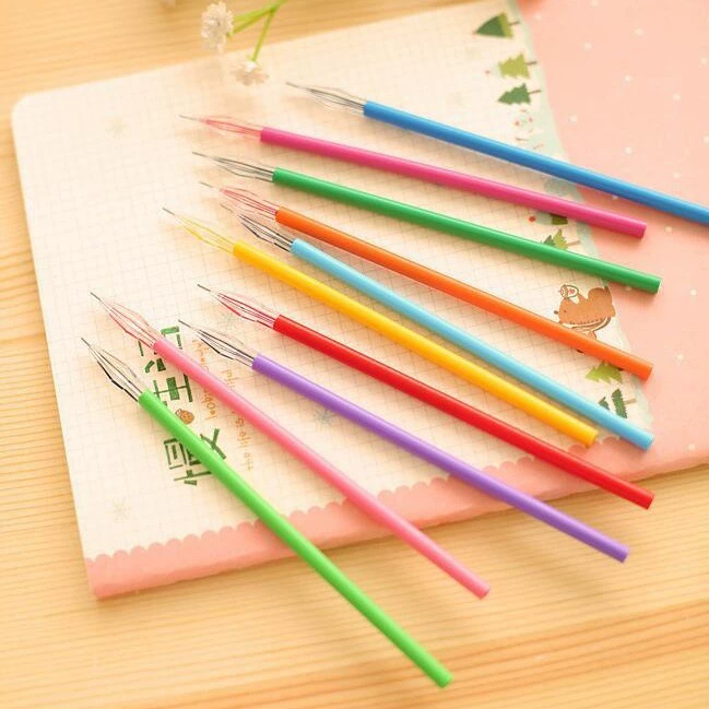 Алмазная головка Нейтральный стержень Алмазная головка Углеродный стержень 12 цветов Картина Ручной счет Нейтральный стержень 0,5 мм