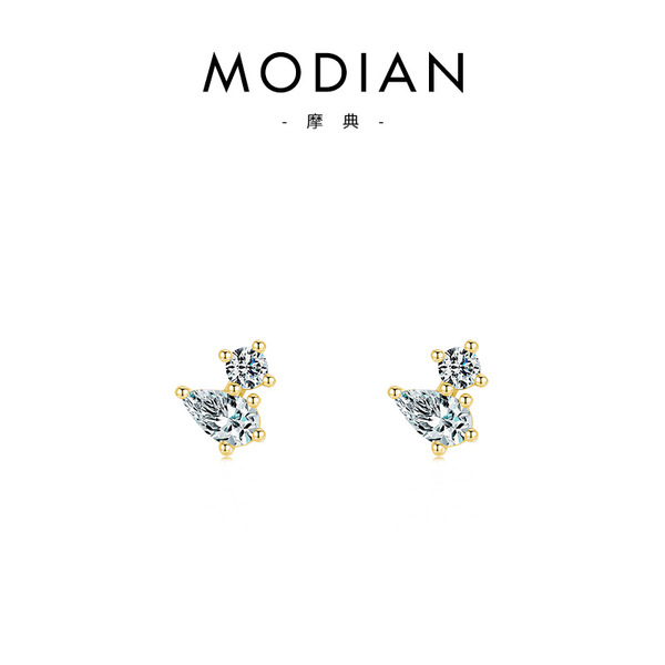 Geometric cute small design earrings drop-shaped