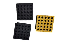 机器人橡胶吸盘气动抓手取放料机械手无痕真空海绵吸盘矩形包装设