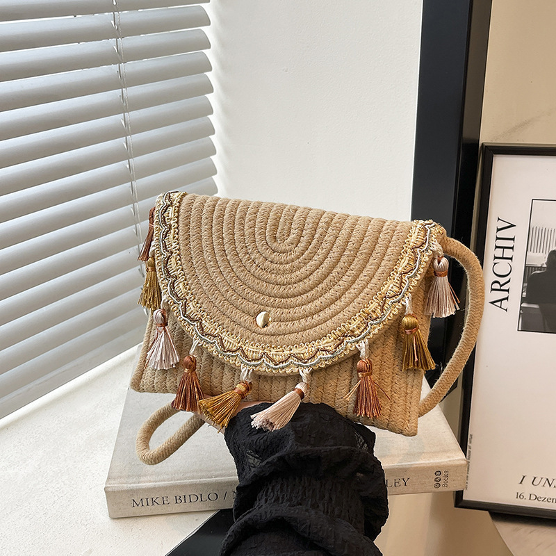 Summer Popular Straw Woven Bags 2025 New Trendy Fashion Casual Woven Envelope Bag Shoulder Crossbody Bag Clutch Bag Summer Popular Straw Woven Bags 2025 New Trendy Fashion Casual Woven Envelope Bag Shoulder Crossbody Bag Clutch Bag