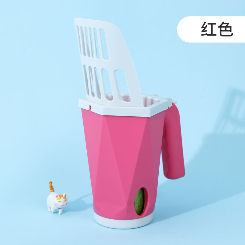 Nueva combinación de bolsa de basura PP de una sola pieza para gatos pala de basura traje de gato y perro mascota pick-up artefacto Amazon al por mayor