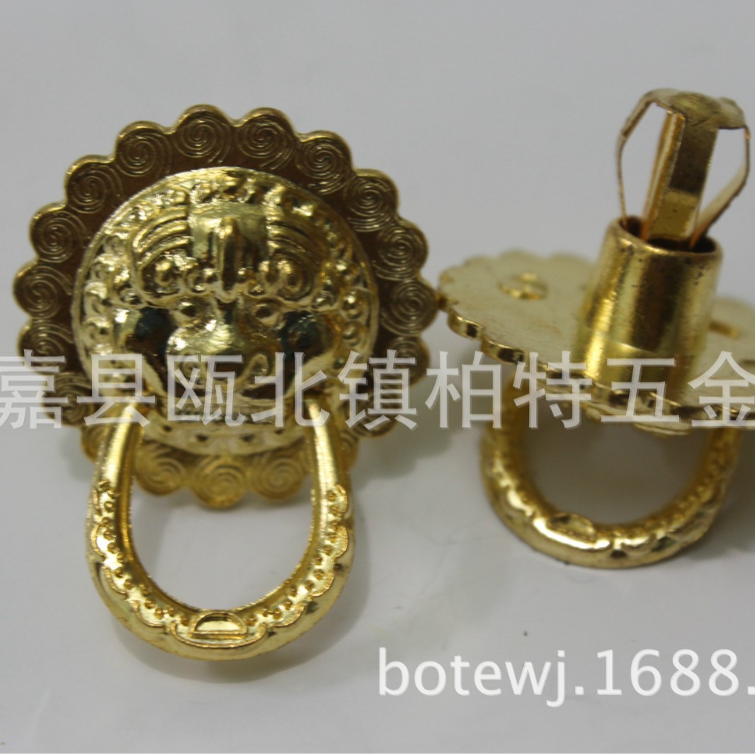 【厂家直销】狮子头拉手 箱包五金配件  礼盒狮子头拉环