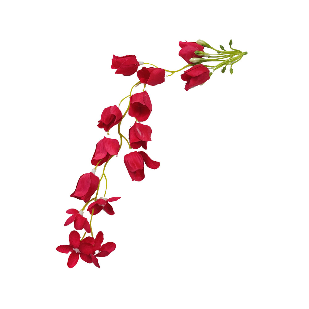 Simulación colgante flor de brida DIY tocado de novia pinza de flores paquete de material para hacer pequeños adornos de diseño floral en el hogar