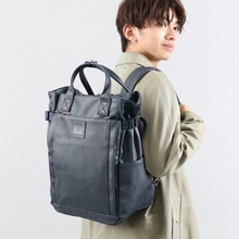日本乐天双肩包PU皮革商务电脑男包旅行背包bags书包女包backpack
