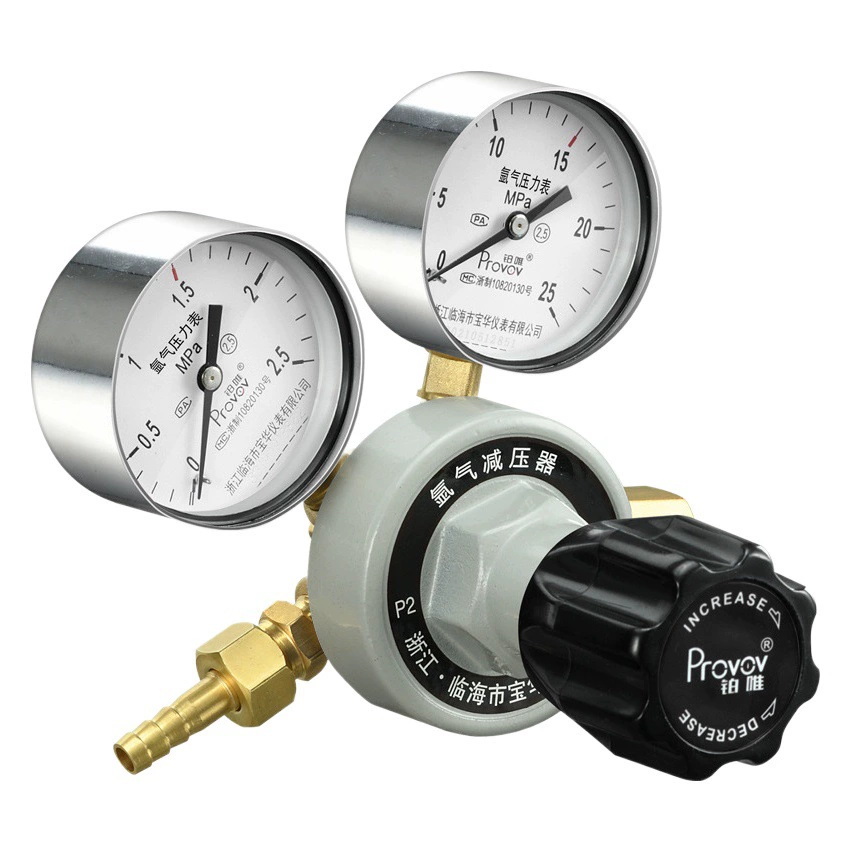 Аргон клапан уменьшения давления YQAR регулятор 0,25/0,6/2,5*25 МПа Двойной Главный манометр производитель