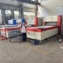 圆弧吸塑门板异形衣柜门板真空覆膜机 超高压桌面波浪板吸塑机