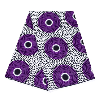 现货代发非洲蜡布双面涤纶几何印花面料african fabric外贸布料