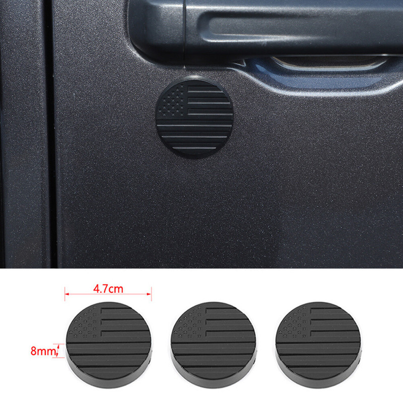 For Jeep Wrangler Tj Jk Jl Jt Gladiator Matte Black Car Door Key Jack Cover