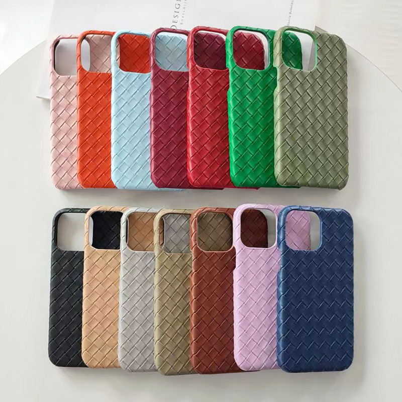 Suitable for iPhone 17/15 Pro Apple Phone Case, Woven Pattern, Solid Color, Half-Cover, Anti-Drop, Heat Dissipation, Hard Pc Phone Case