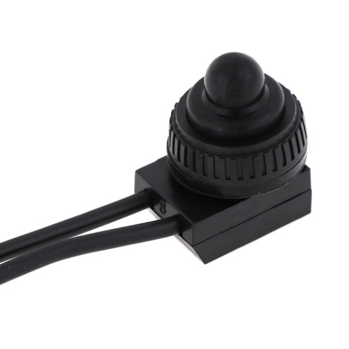Waterproof Button Switch KP107, 12V, for Motorcycles/Cars/Trucks/Yachts, Direct Lead Switch