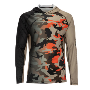 Hooded Fishing Clothing Men's Long-Sleeved Breathable Casual Sports Running Fishing Clothing