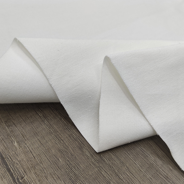 Mayorista suave elástico silos textiles algodón spandex pantalones de tela de twill