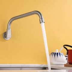 Hotel kitchen stove tap, 304 stainless steel, rotatable and swiveling, semi-automatic for restaurant chefs