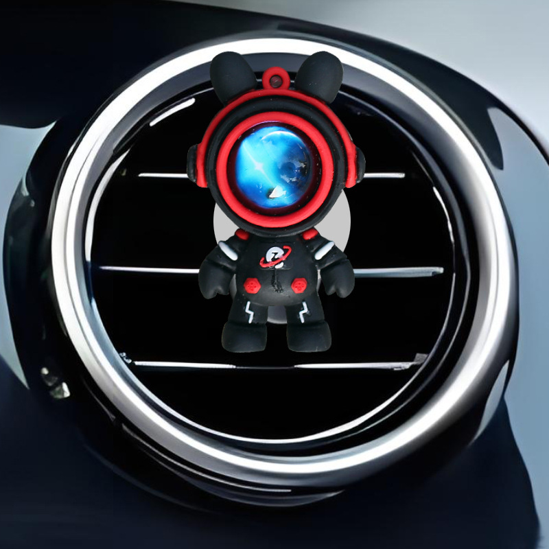 Productos explosivos Salida de aire del automóvil Viajando por el cielo estrellado Conejo astronauta clip aromaterapia perfume de automóvil adorno de dibujos animados accesorios decorativos