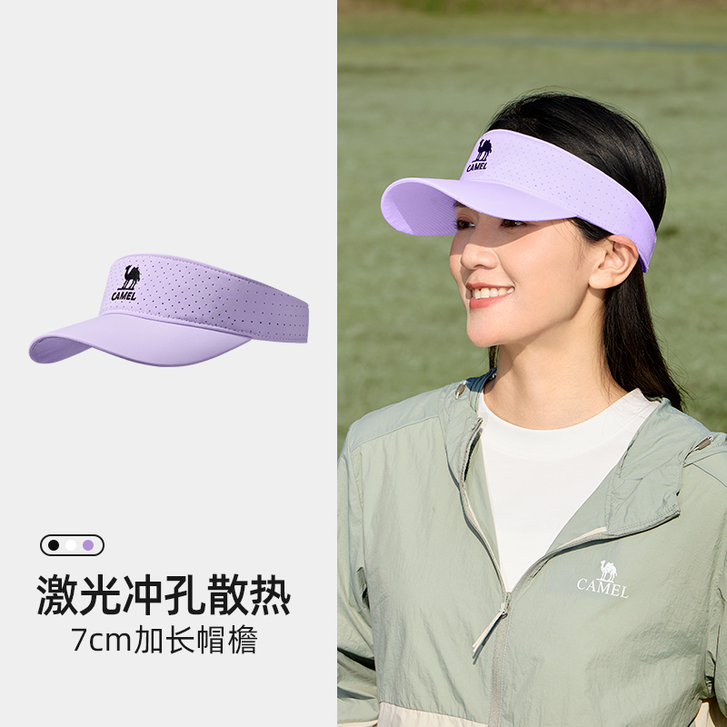 キャメル中空トップ日焼け止め帽子女性と男性のための夏のランニングアウトドアスポーツ日焼け止めゴルフマラソンテニス帽子|undefined