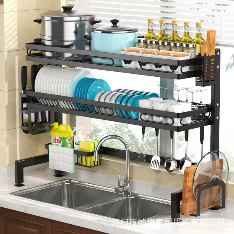 跨境款厨房水槽置物架台面沥水架水池洗碗池碗筷碗碟收纳整理