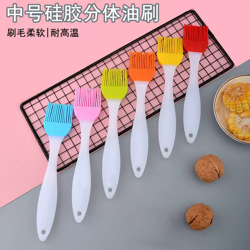 硅胶油刷户外烧烤刷调料刷厨房烘焙油扫耐高温不掉毛分体大号油刷