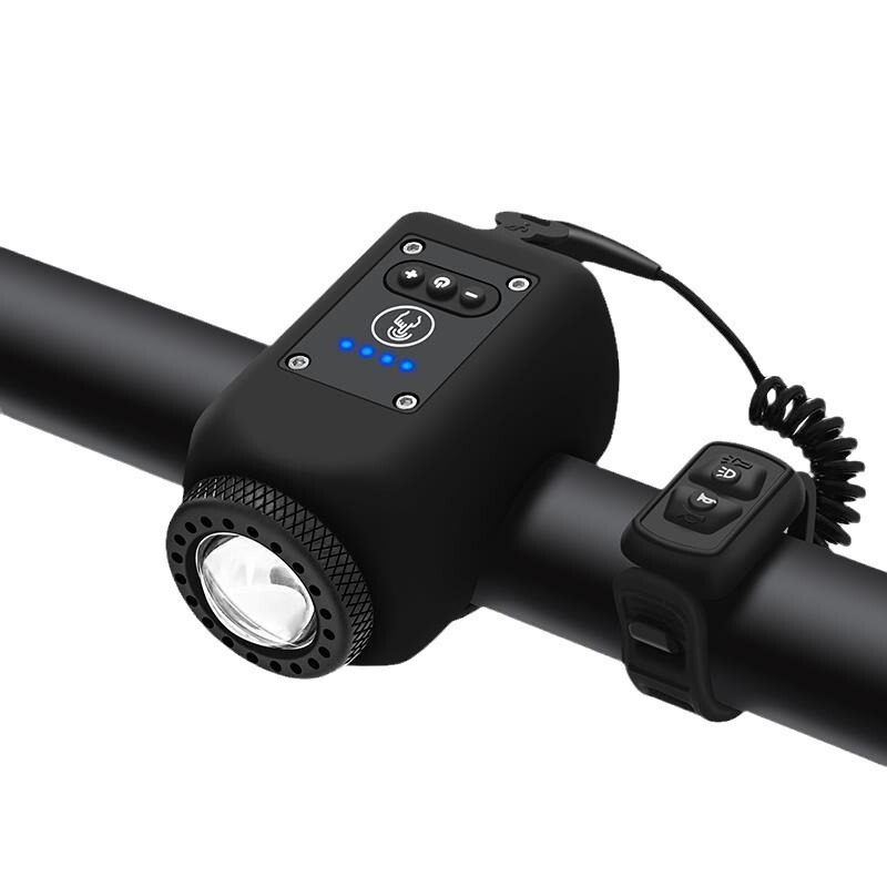 自転車の明かりの夜はヘッドライトのUSB充電ラッパの子供の鈴の懐中電灯に乗ります。|undefined