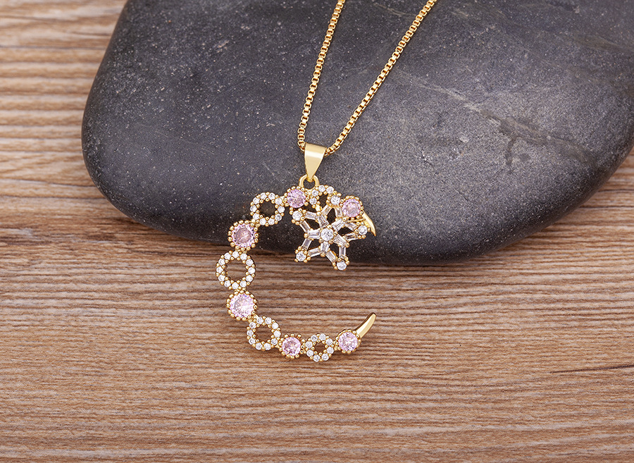 Elegant Star and Moon Necklace