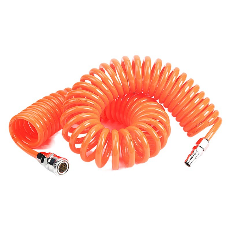 ПУ пружинный воздушный шланг воздушный компрессор пружинная труба воздушный насос телескопический шланг высокого давления спиральная воздушная труба с быстроразъемным соединением