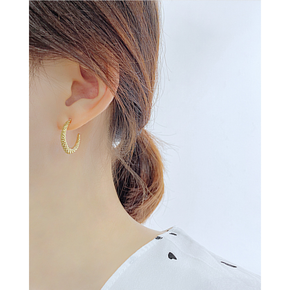 Fashion C Shape Stainless Steel Earrings Stainless Steel Earrings