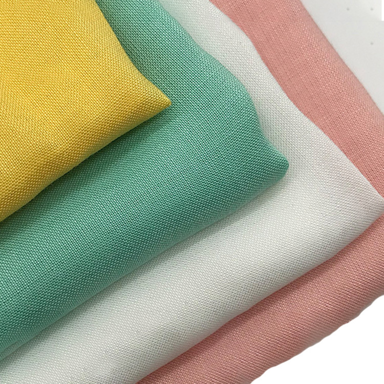 Al por mayor 60 * 60s 55gsm tejido transpirable teñido 100% viscose tela de rayon forro de camisa