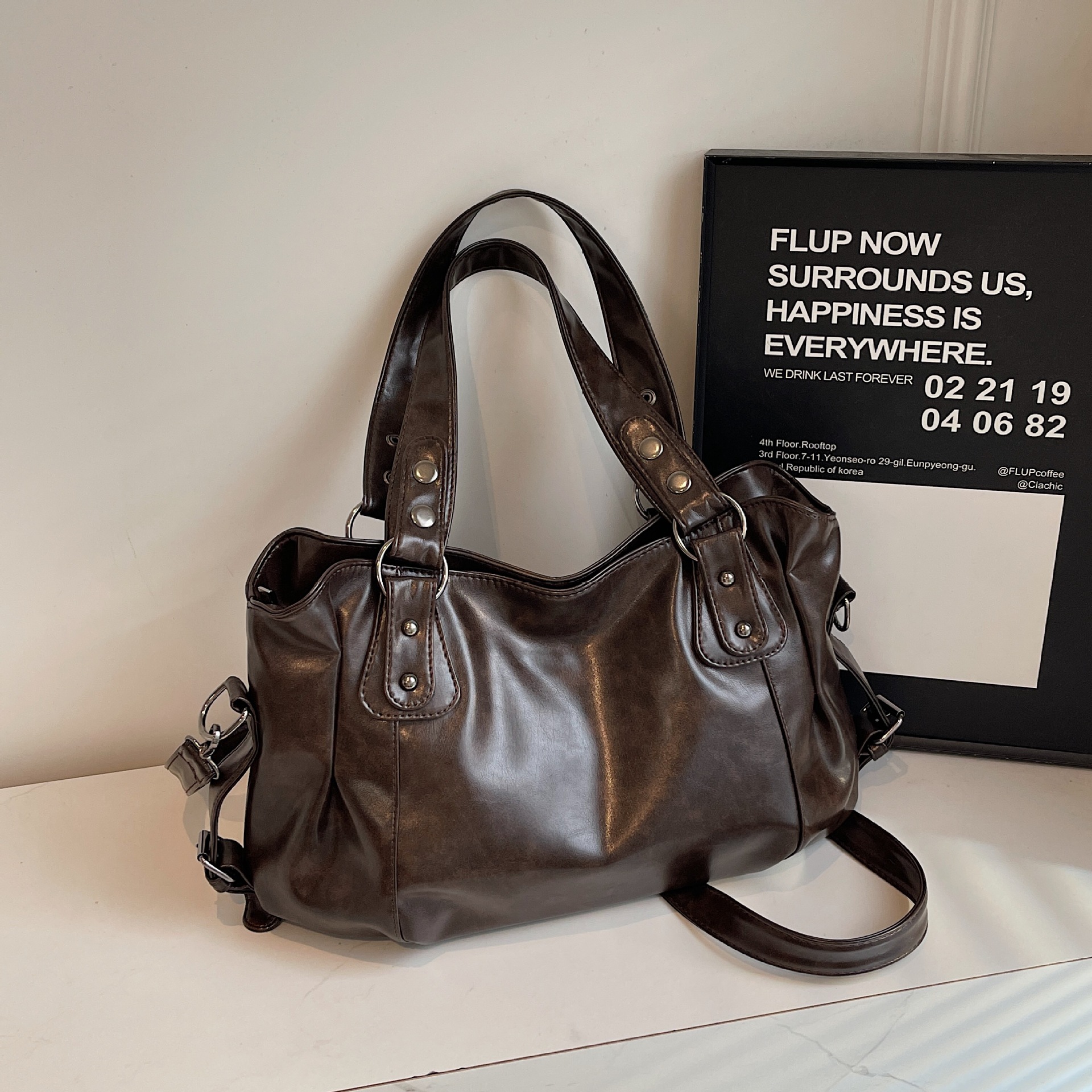Versatile Women's Shoulder Bag High End Large Capacity Tote Bag_voghion.com