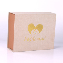 定制高档麻布折叠礼品盒 折叠礼品衣服鞋子化妆品首饰包装盒