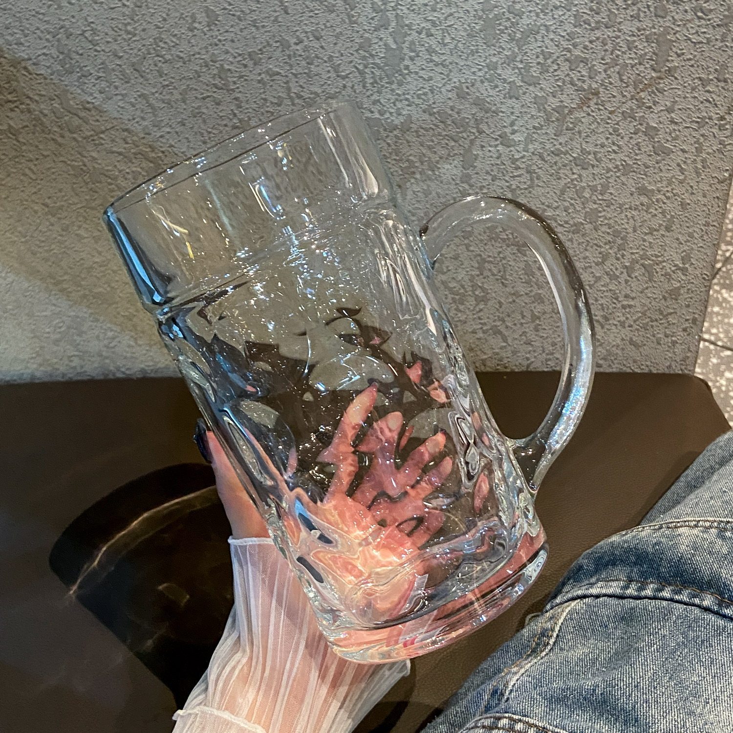 Taza de cerveza de gran capacidad, barra doméstica, taza de cerveza de gran tamaño, taza de fruta de alta calidad, taza grande
